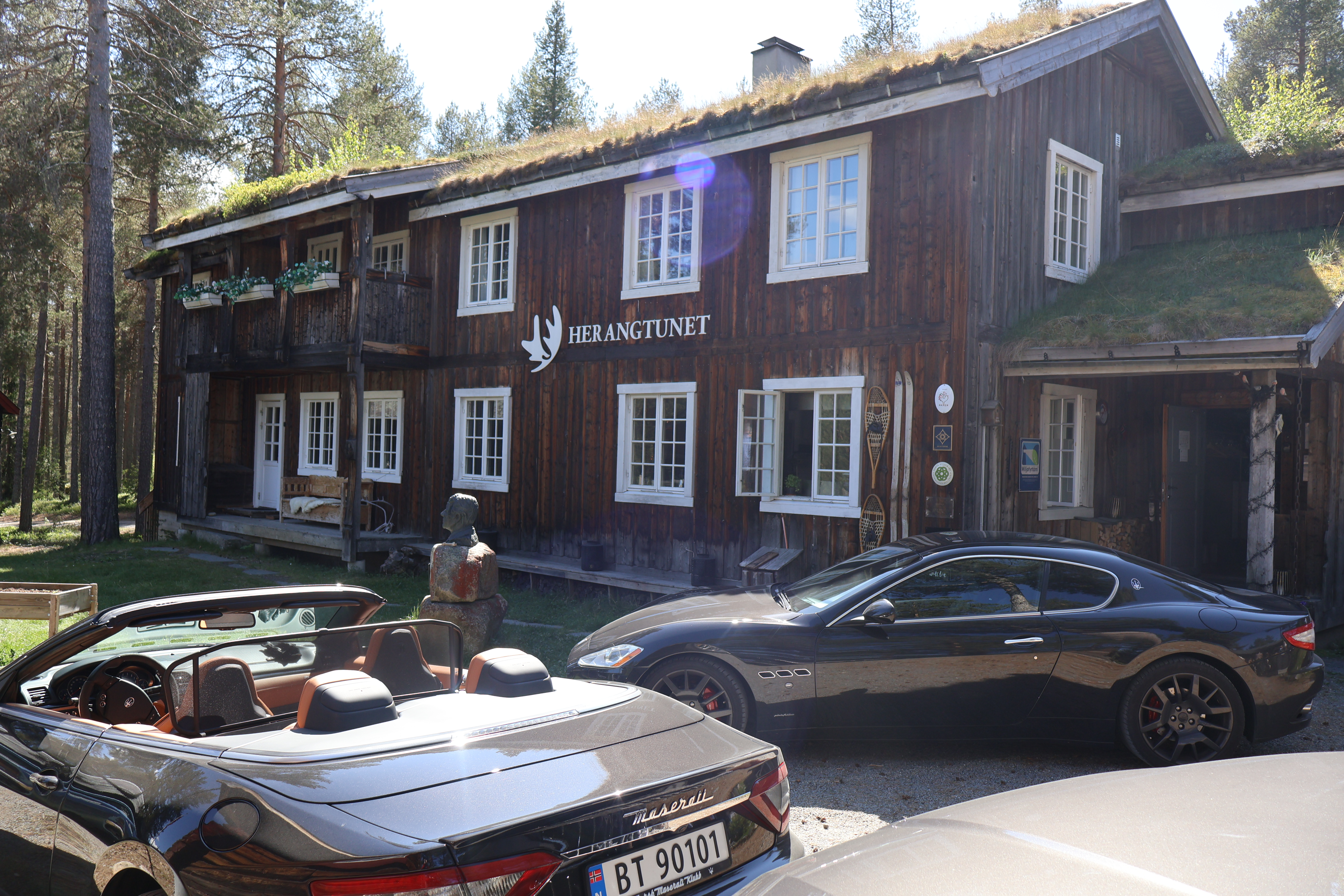Fra lunsjstoppen på Herangtunet Restaurant.