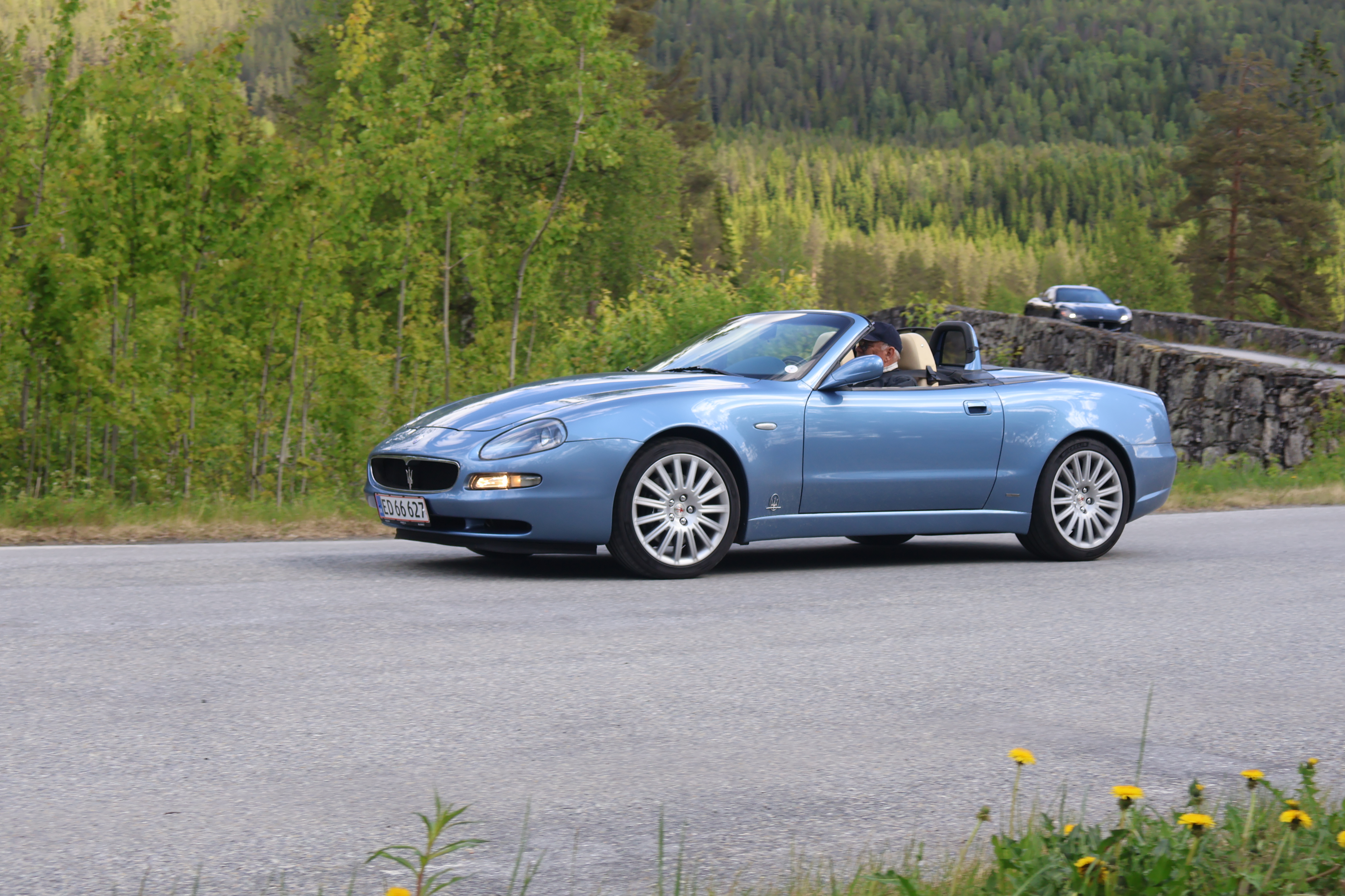 Nydelig 4200 Spyder som hadde kjørt helt fra Danmark for å være med på treffet.