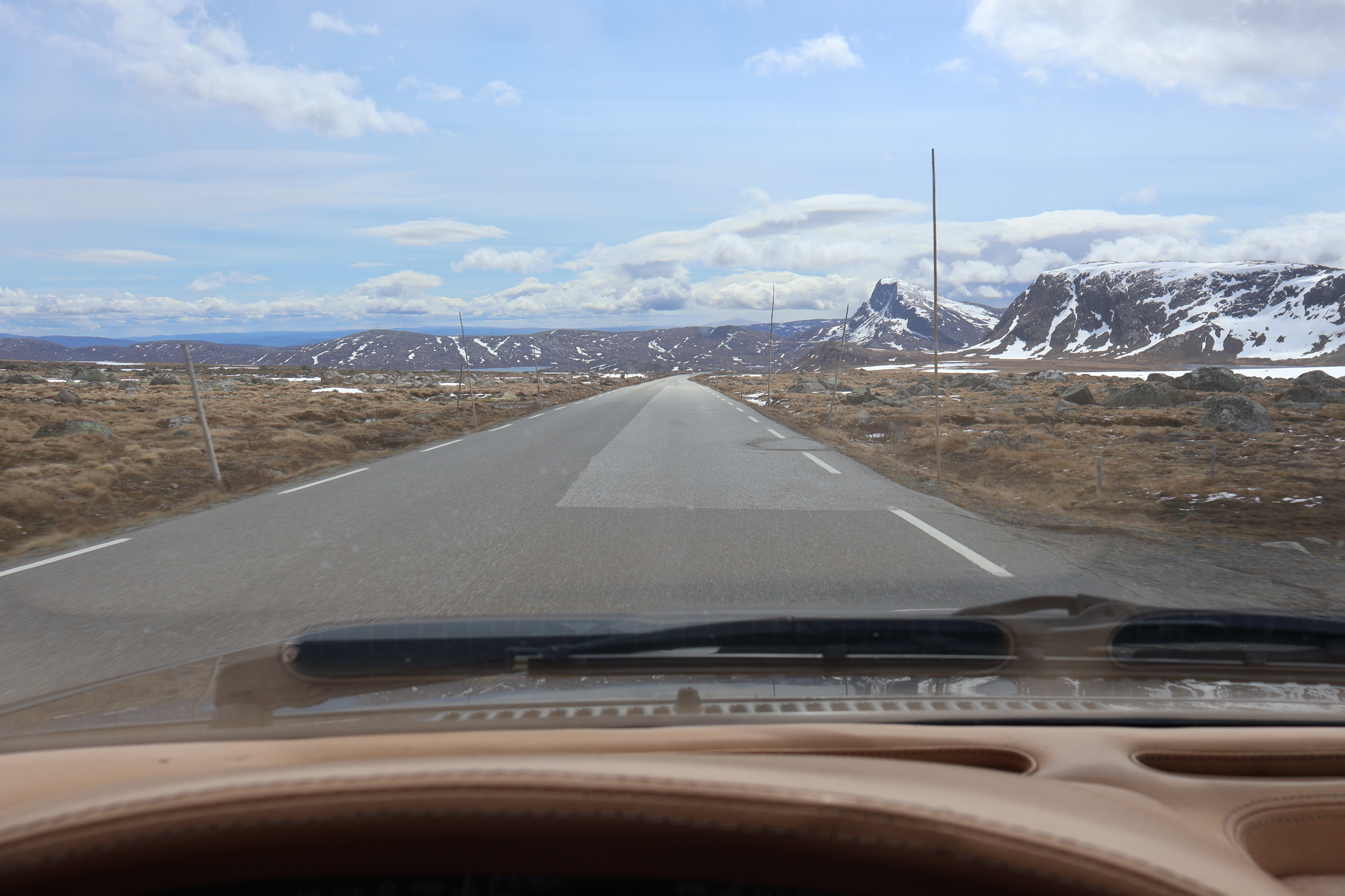På vei over Valdresflya med min Biturbo.