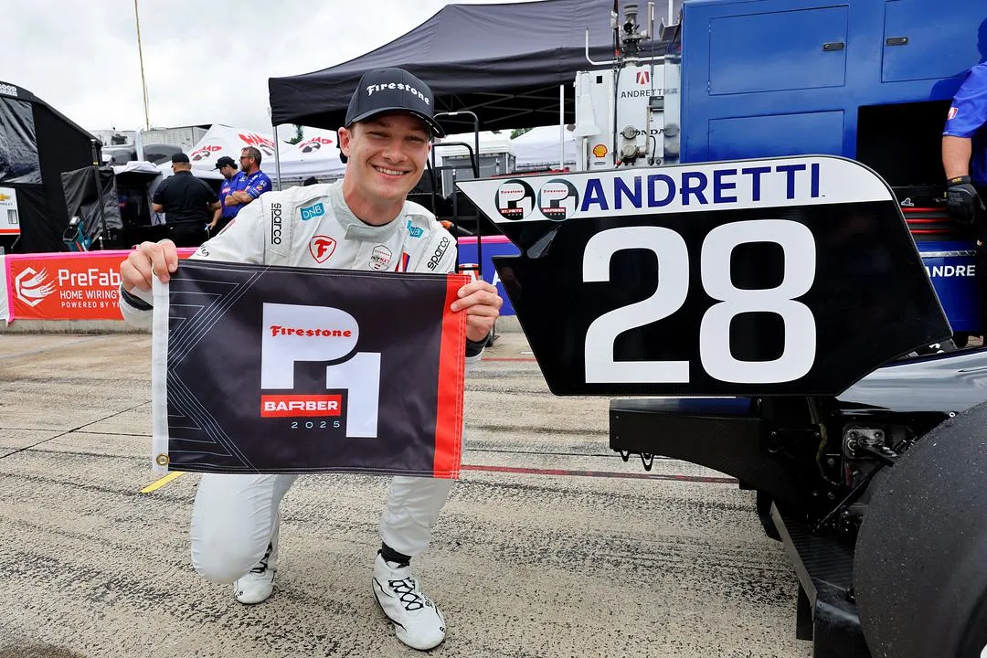 Dennis med sin andre strake pole position