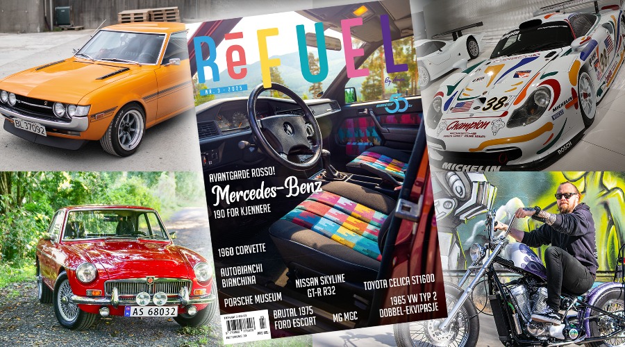 En helt spesiell Mercedes 190, Spinnvill Escort og uhyre sjelden Ford – Refuel Magazine #3 på vei!