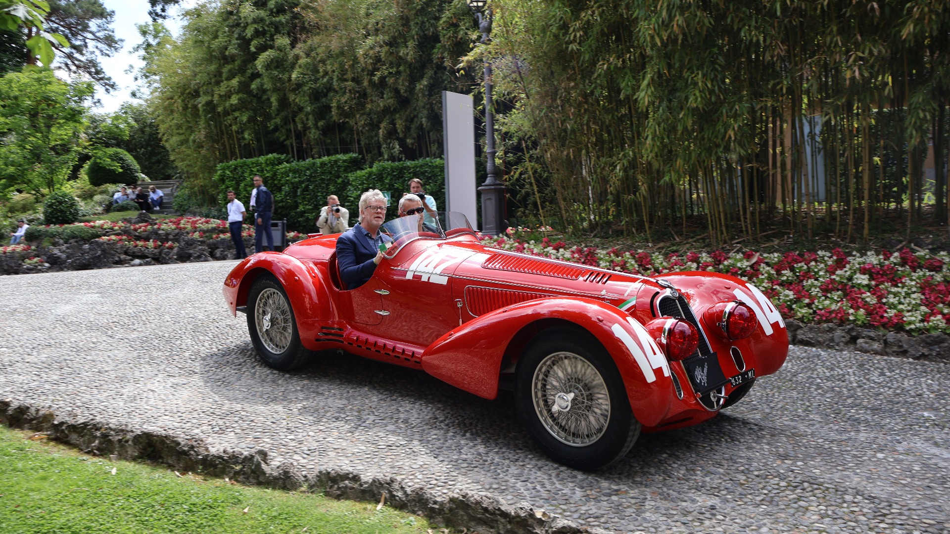 Fantastisk 1938 Alfa Romeo 8C 2900 MM som tok andreplassen i Mille Miglia i 1938.