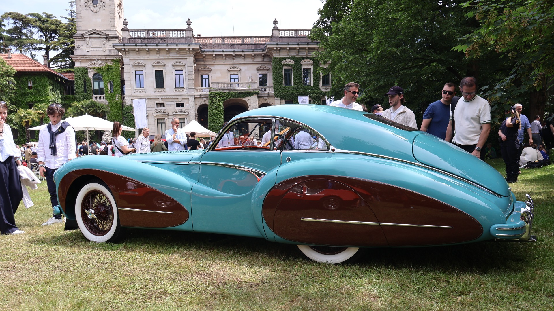 Stilfull 1948 Talbot Lago T26 Grand Sport med karosseri fra Saoutchik.