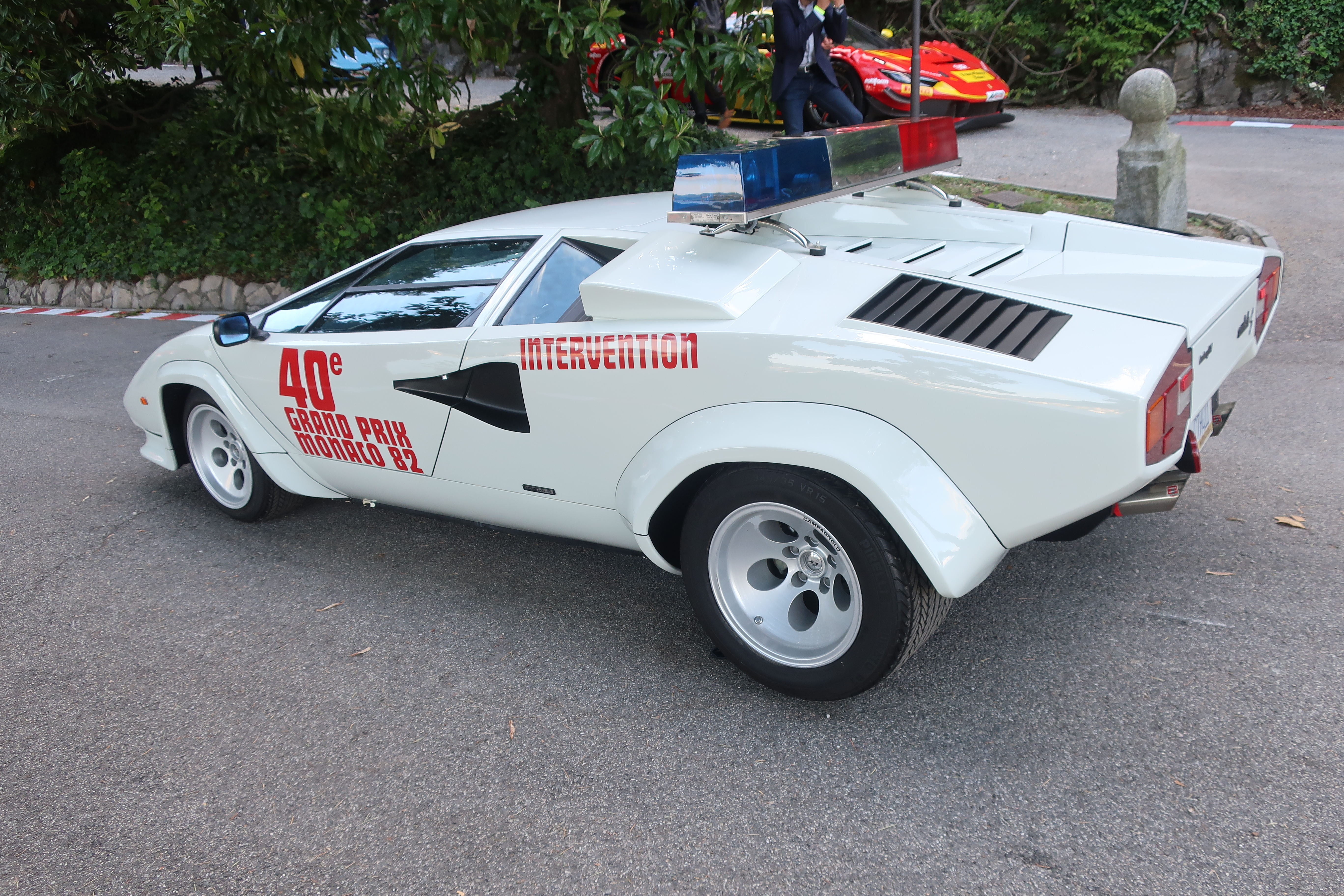 Monaco Grand Prix brukte Lamborghini Countach som Safety Car i løpene fra 1982 til 1984.