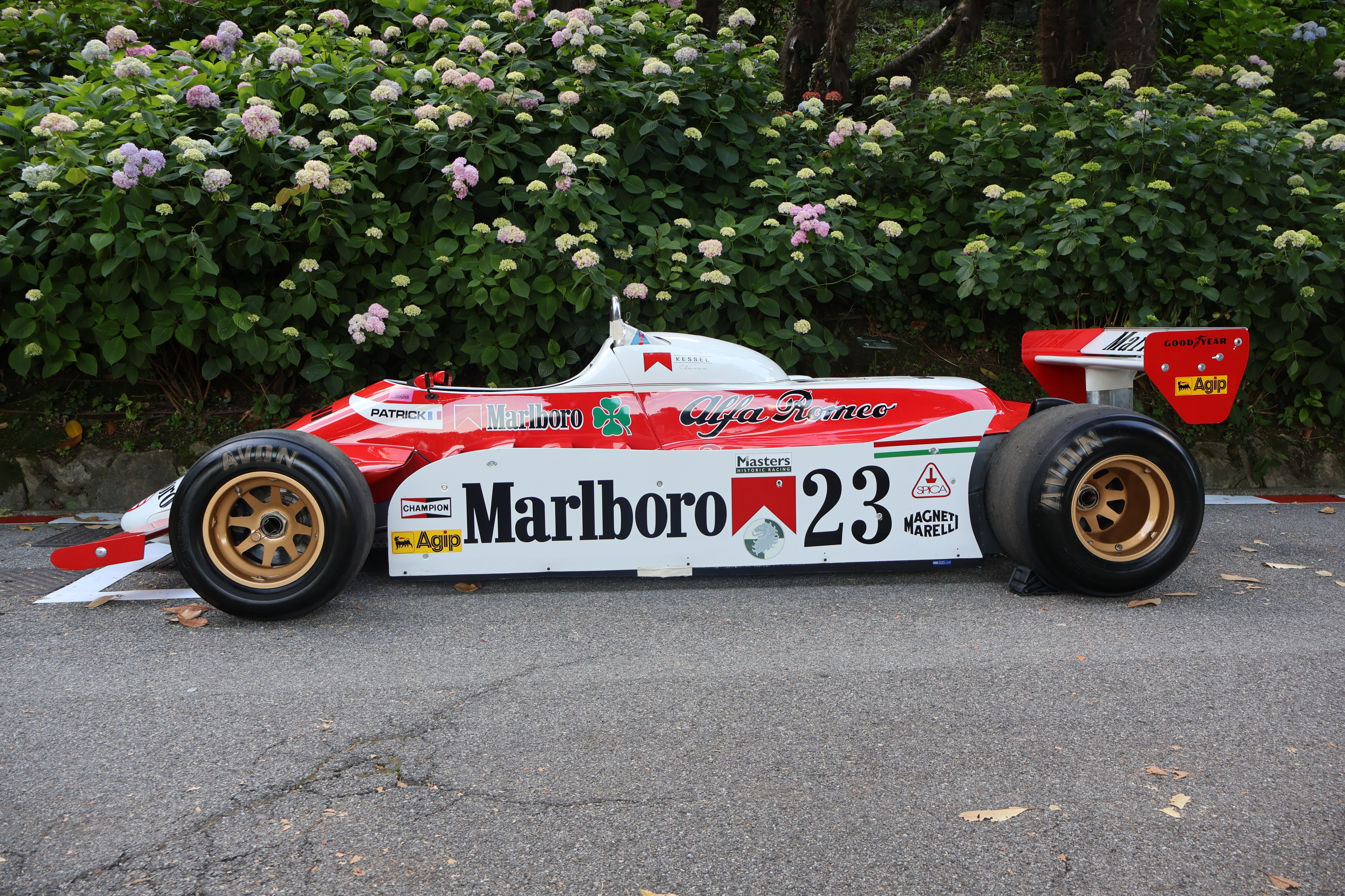 Tøff Alfa Romeo 179 som ble benyttet av Patrick Depailler i Formel 1 i 1980.