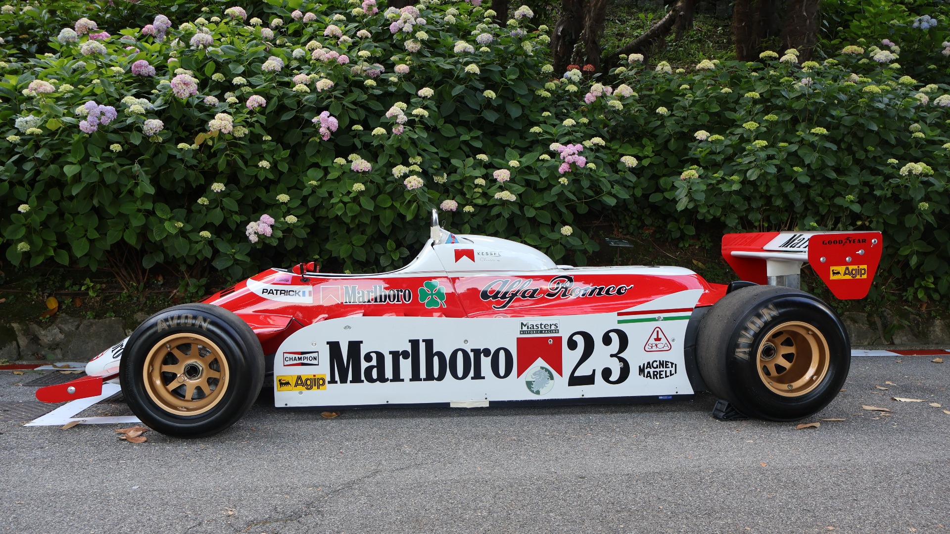 Tøff Alfa Romeo 179 som ble benyttet av Patrick Depailler i Formel 1 i 1980.