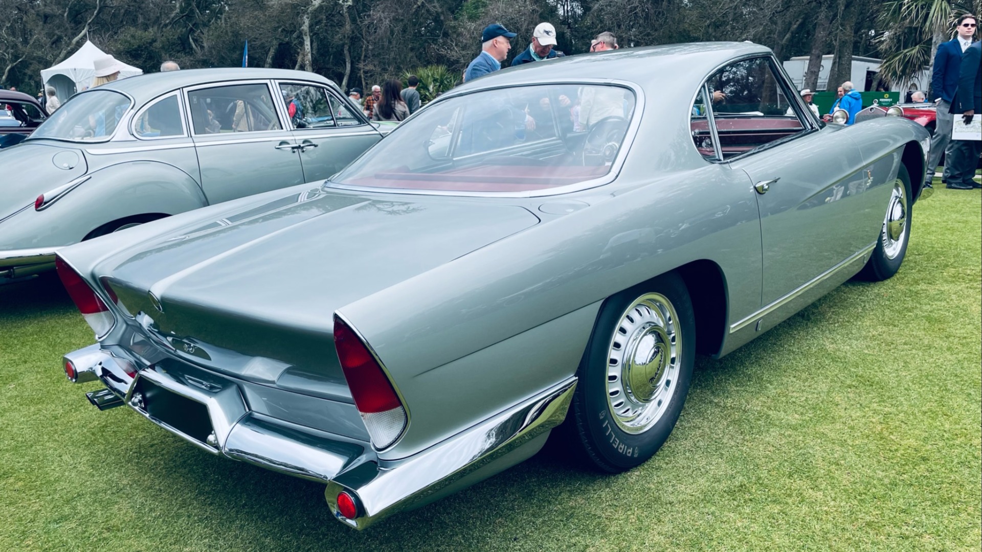 1959 Maserati 3500 GT Bertone Coupe designet av den anerkjente italienske designeren Franco Scaglione. Et mesterverk av en bil som det bare finnes ett eneste eksemplar av!