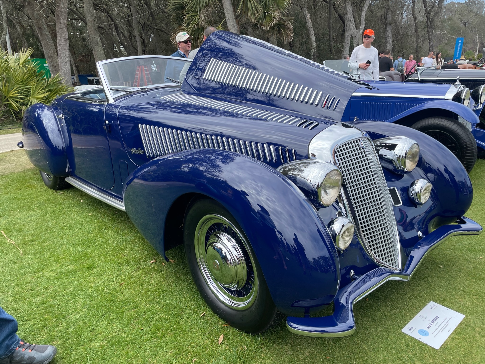 «Best of Show» gikk til denne 1938 Alfa Romeo 8C 2900 bestilt ny av racersjåfør Giuseppe Farina. Bilen er «one of one» og den eneste 8C 2900 med karosseri fra Stabilimenti Industriali Farina.