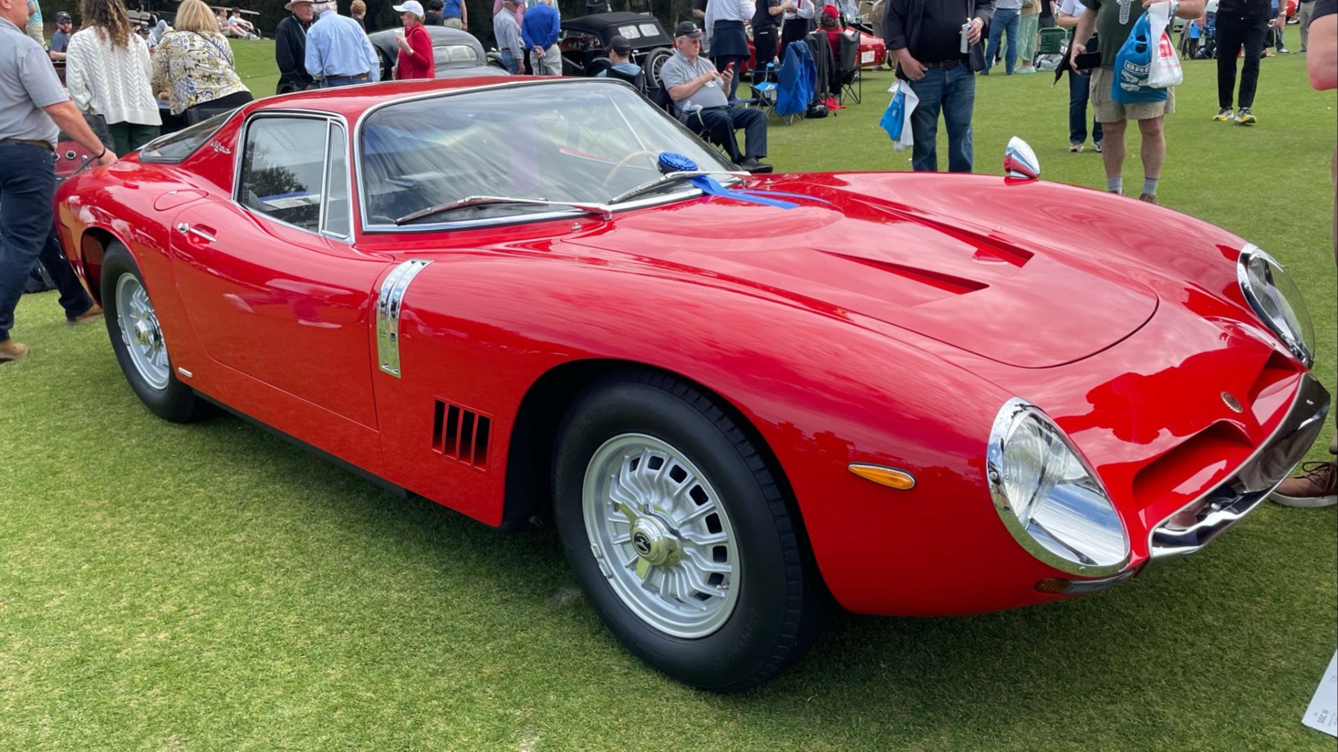 Nydelig Bizzarrini 5300 GT Strada, som var Giotto Bizzarrini sitt mesterverk basert på ISO Grifo.