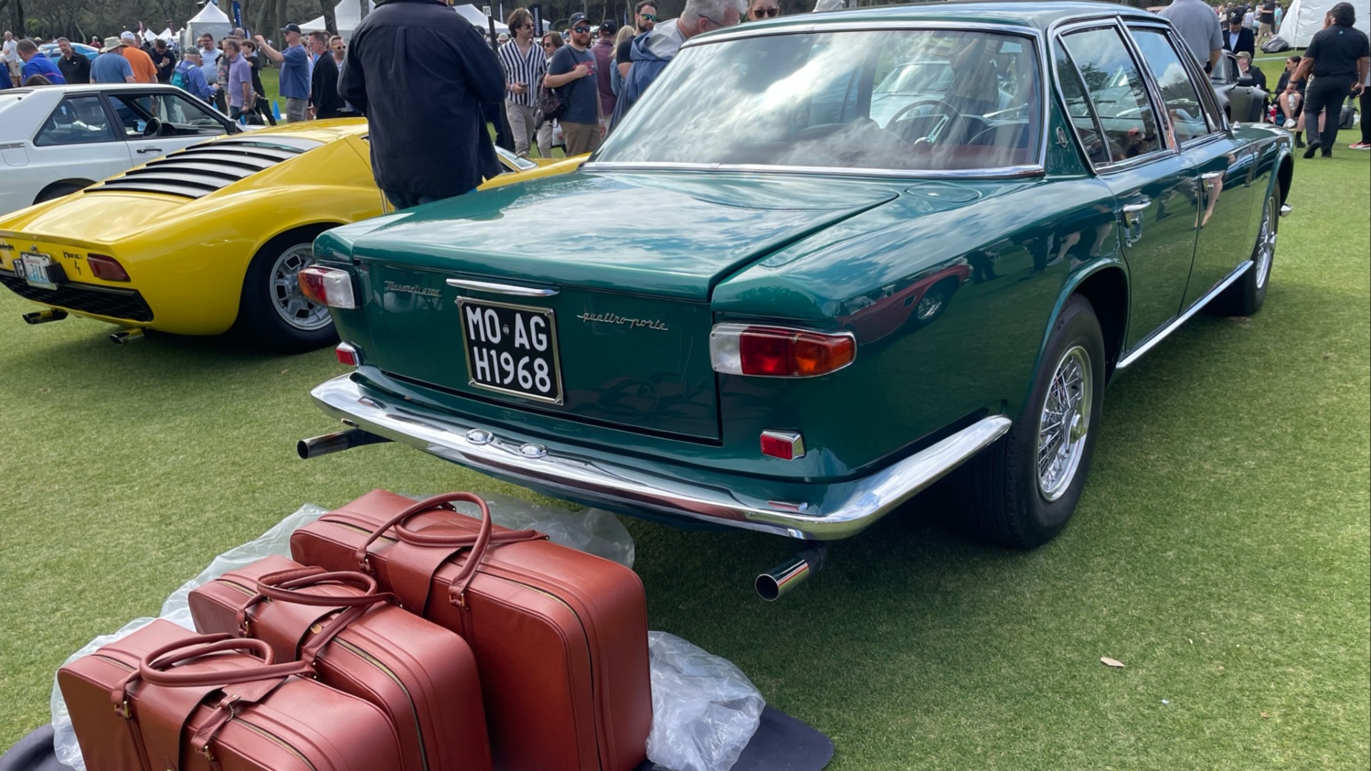 Har man en flott førstegenerasjon Maserati Quattroporte, må man selvsagt ha et kledelig tilhørende bagasjesett. 