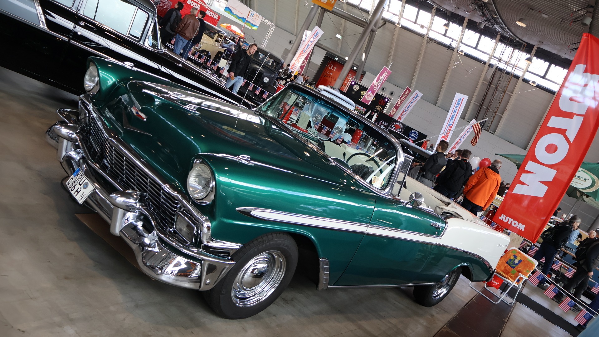 1956 Chevrolet Bel Air Convertible er alltid et vakkert skue.