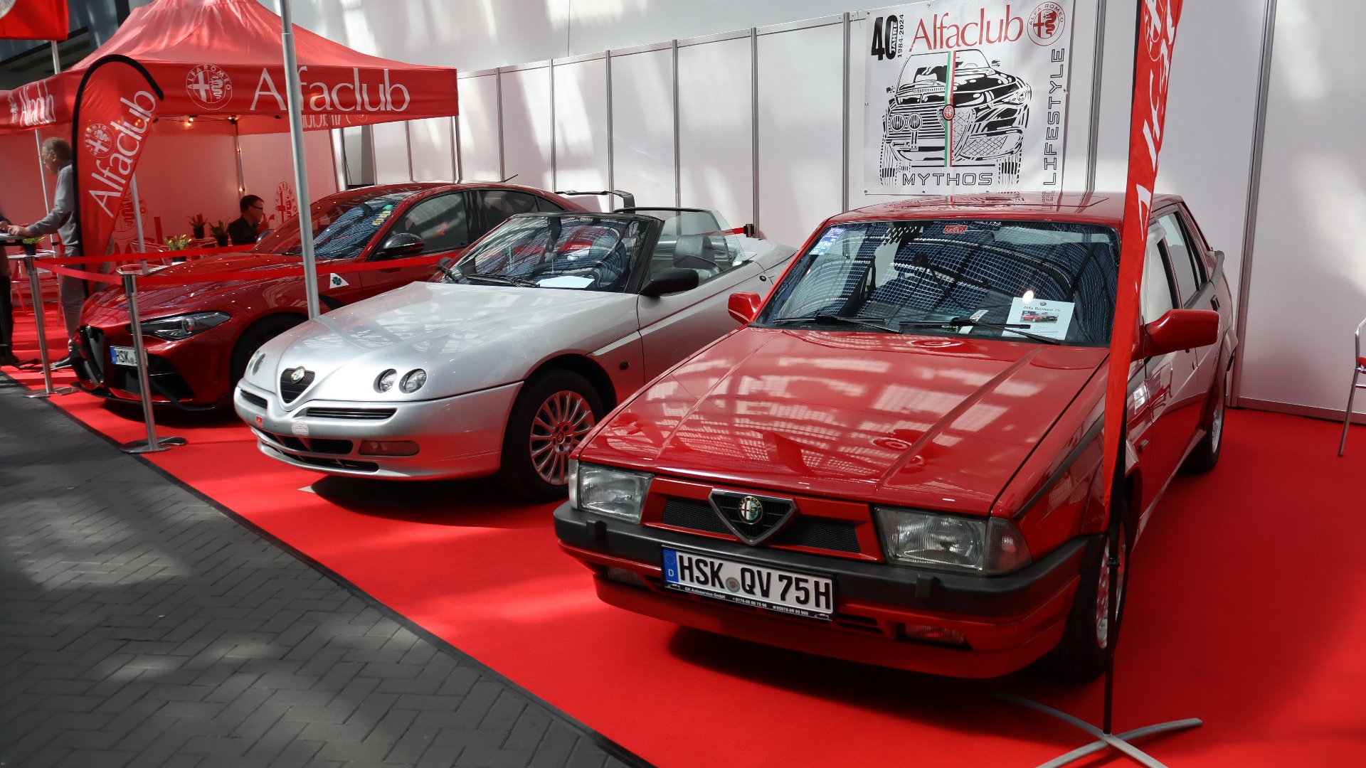 Fra den tyske Alfa Romeo klubben sin stand.
