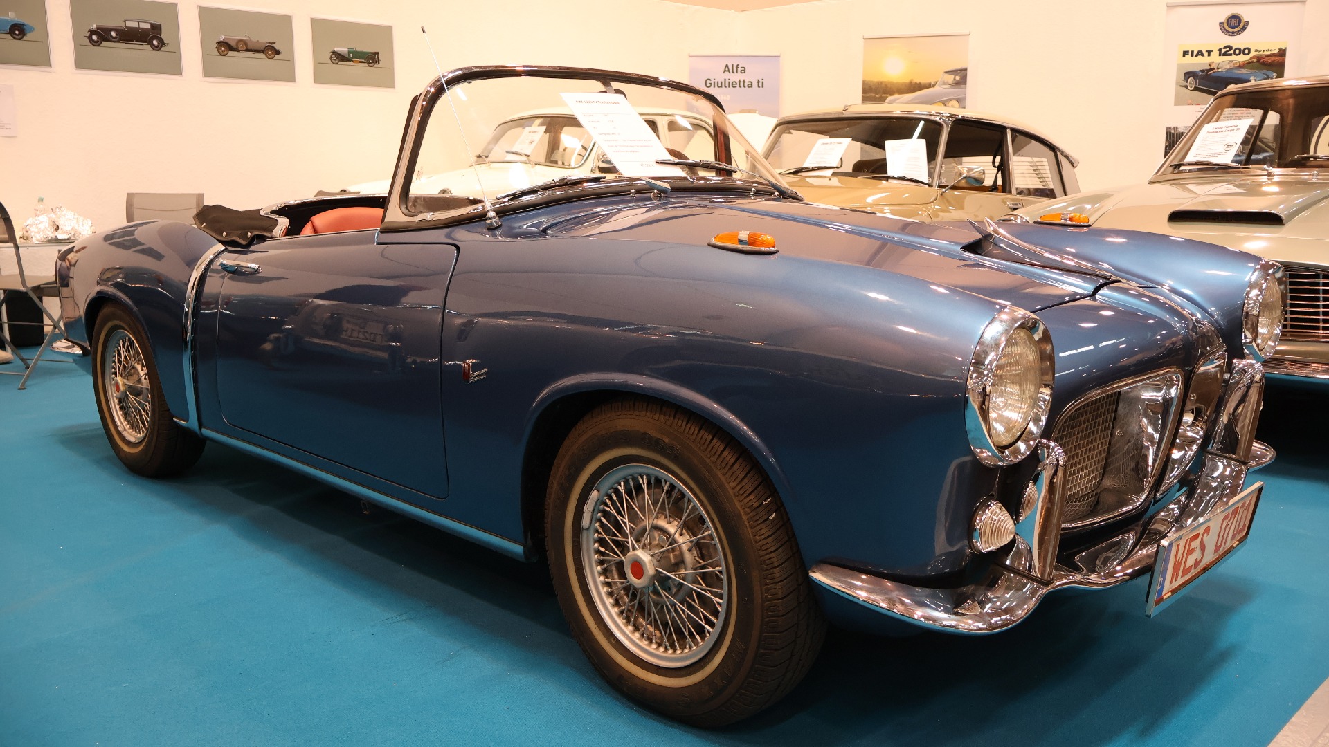 1957 Fiat 1200 TV Trasformabile til salgs for 47.500 Euro.