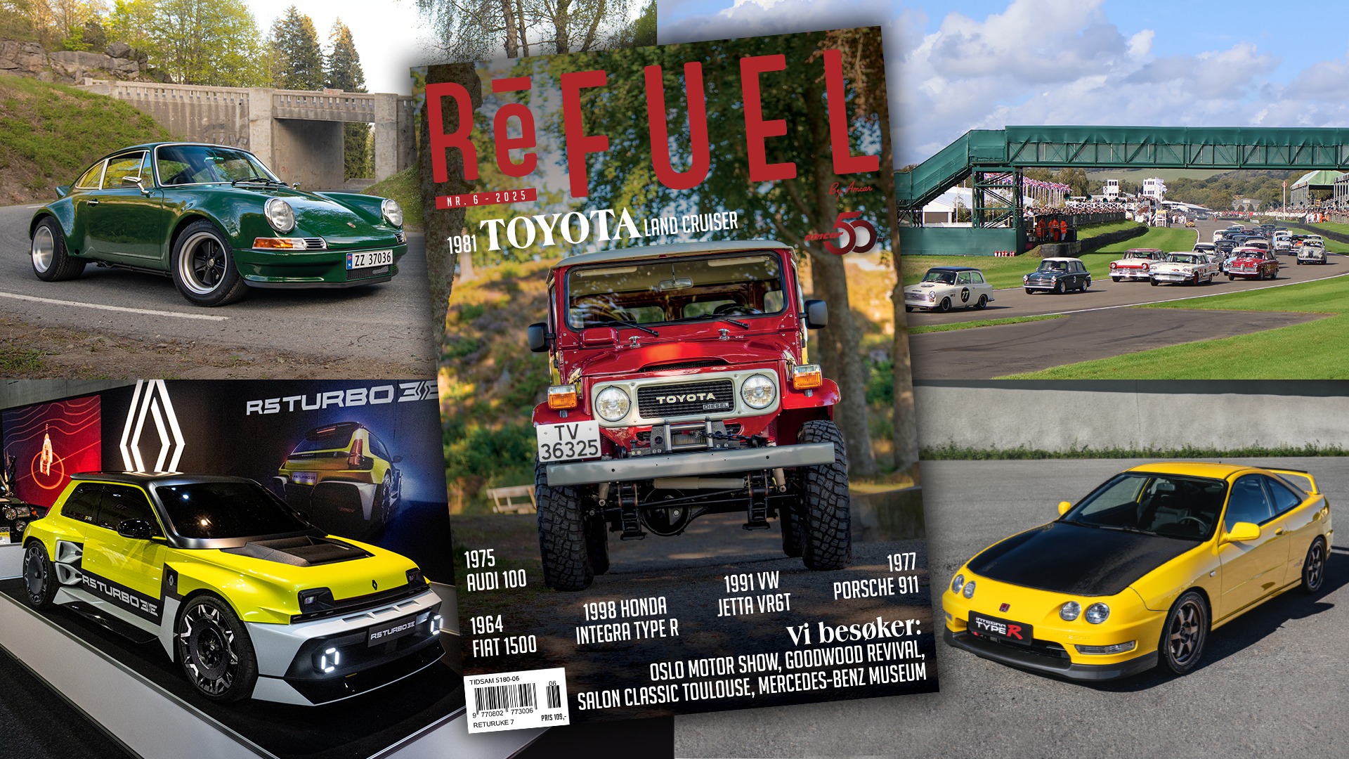 Refuel Magazine #6 byr på alt fra strøken Land Cruiser til spinnvill 911