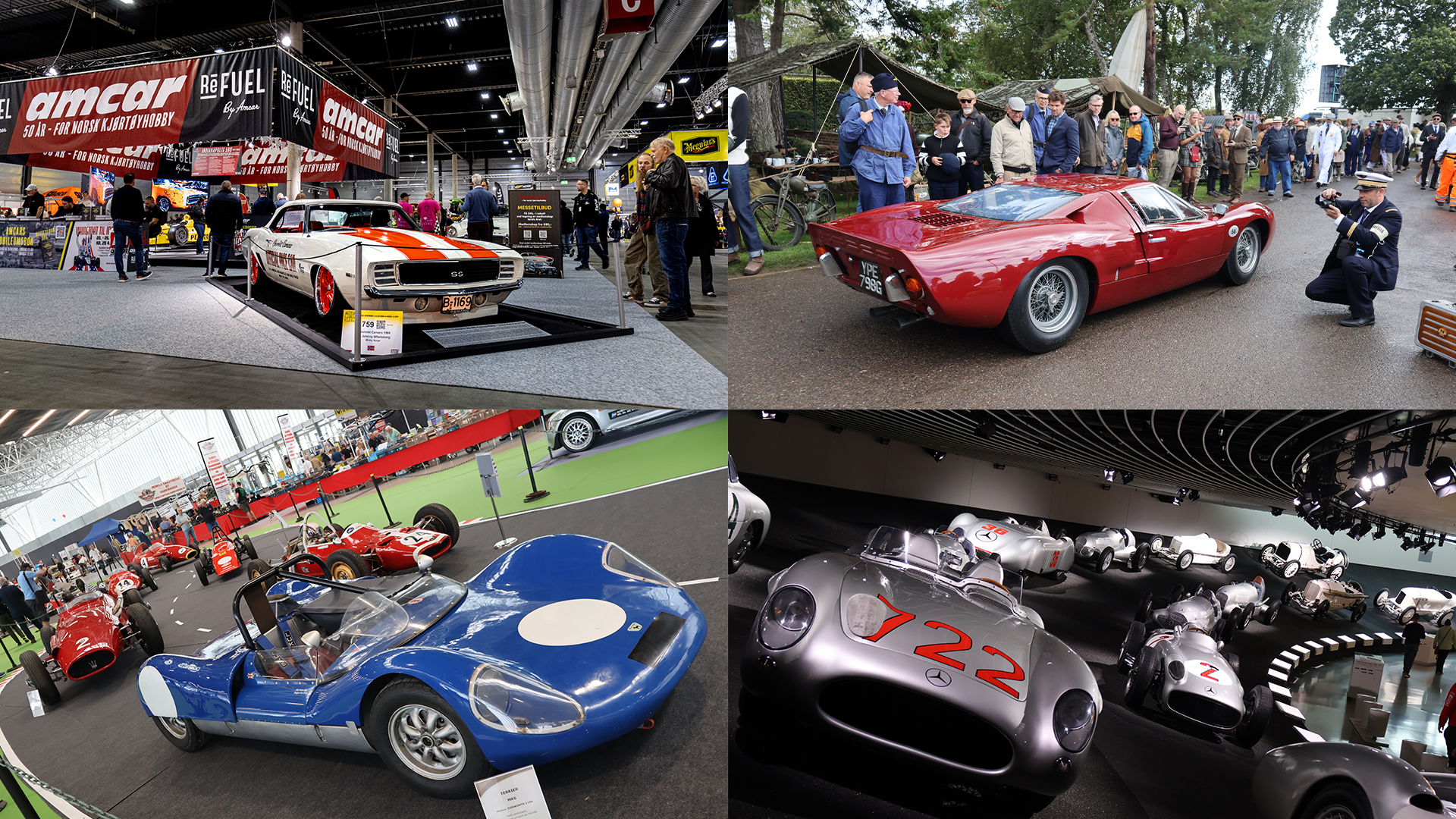 Vi byr på show og messer fra både inn- og utland.