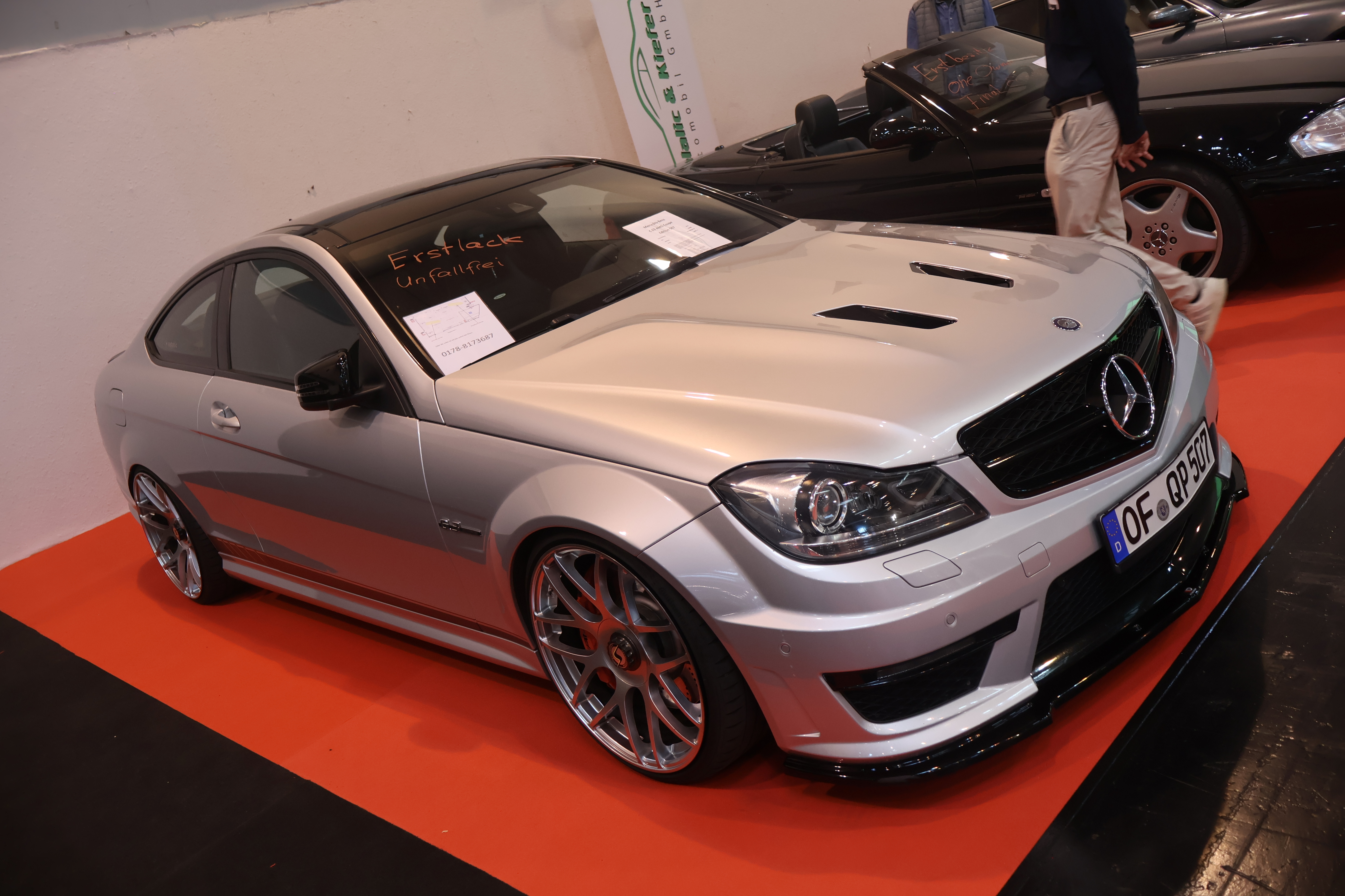 Mercedes-Benz C63 AMG Coupe med 507 hk. Til salgs for 53.900 Euro. 