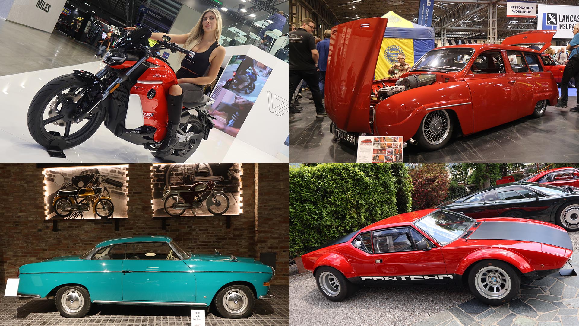 EICMA, Classic Motor Show Birmingham, Silberhorn Classics og De Tomaso Pantera GR4