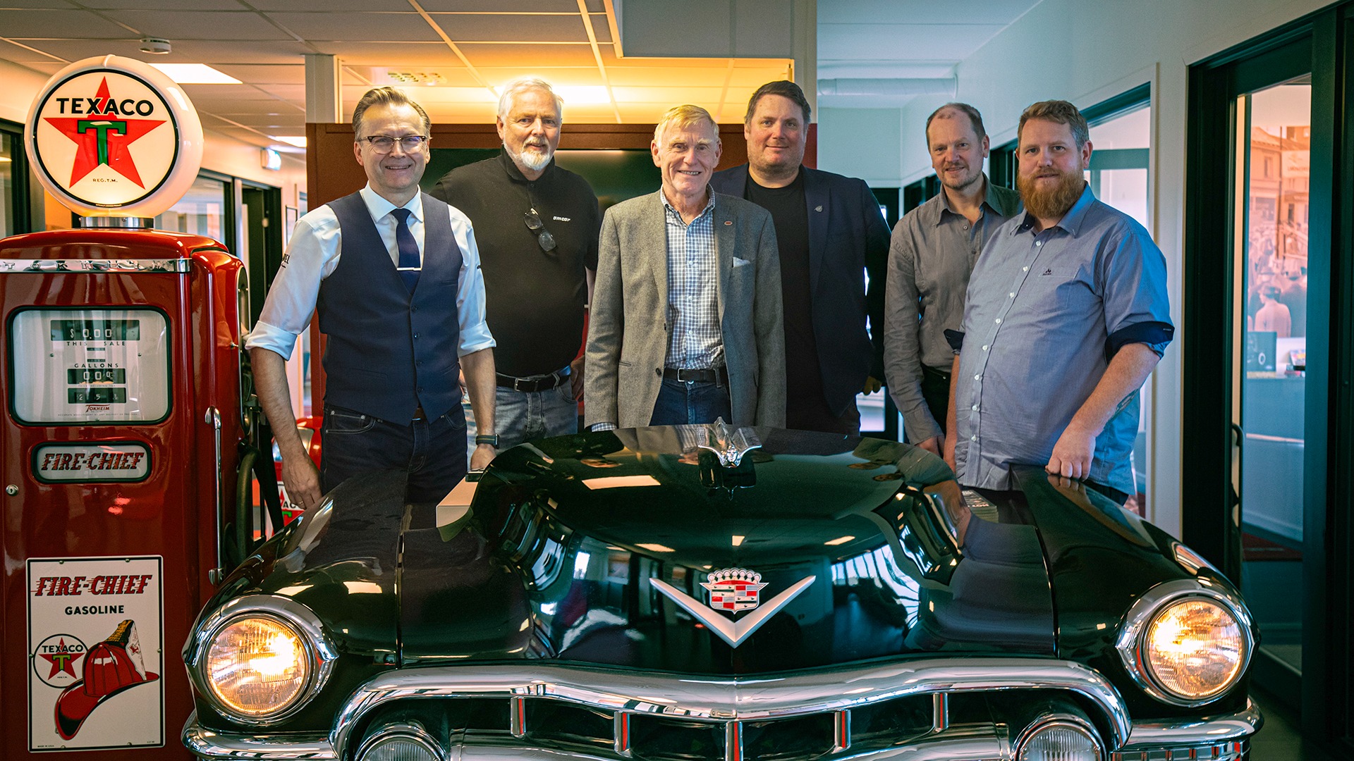 Fra venstre: Ove Hilberg, Asbjørn Johansen, Thomas Falkenberg, Henning Kjensli, Espen Sypriansen og Ole Kristian Haugen