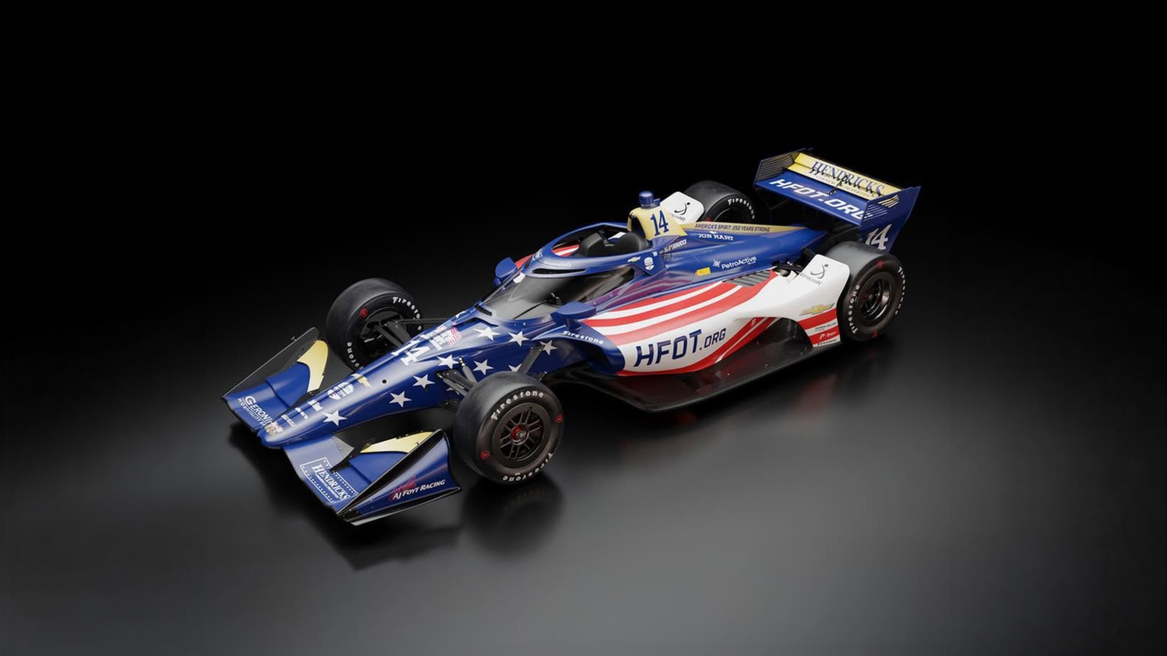 AJ Foyts  nr. 14 Chevrolet, bilen Santino Ferrucci har kjørt de siste sesongene