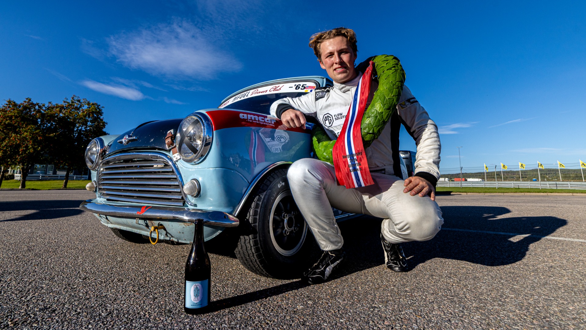 Emil Gjerdrum ble Norgesmester i Historisk Racing klasse 8.