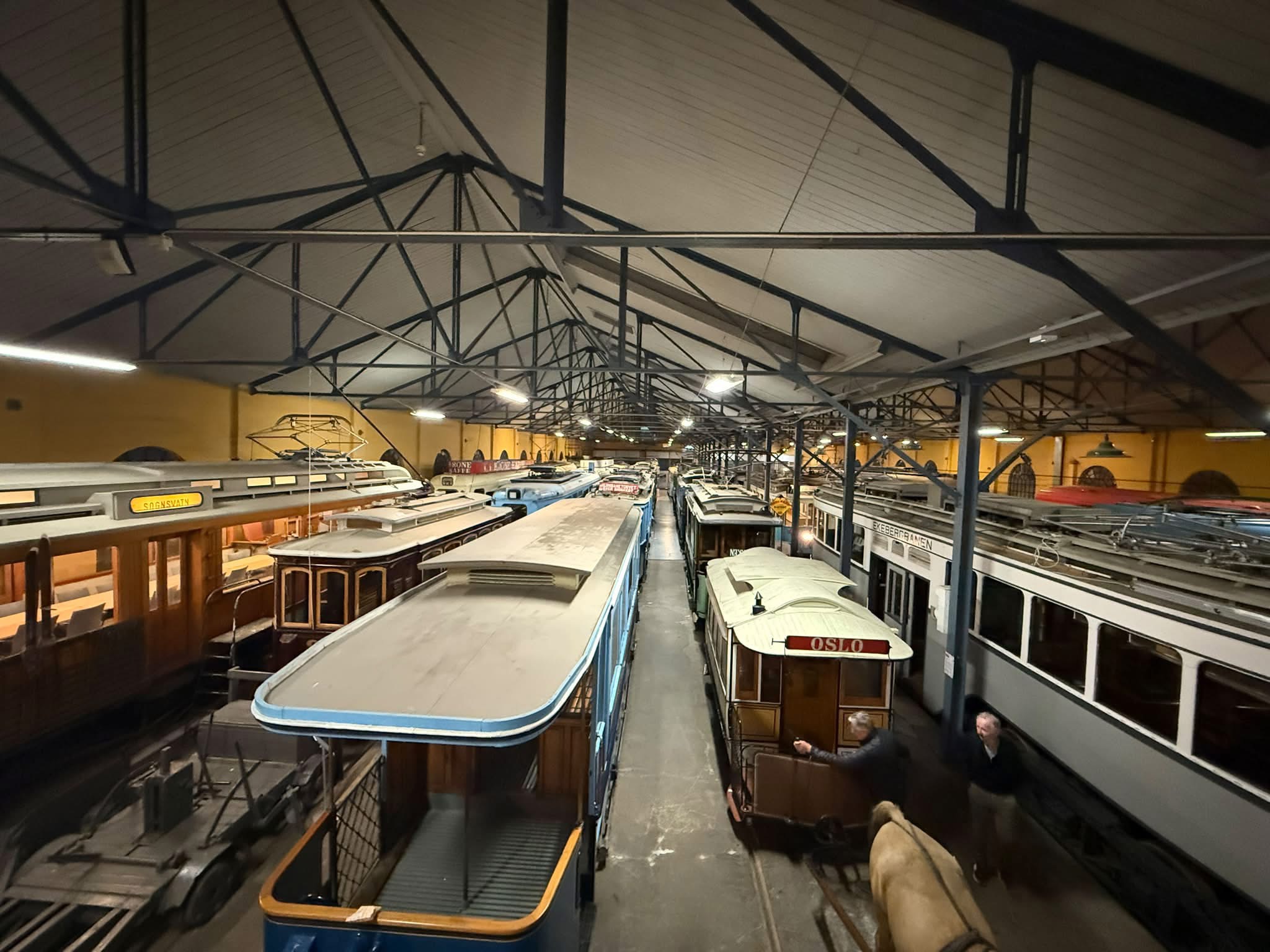 Sporveismuseet på Majorstua var bakteppe til Norsk MG Klubb sitt møte.