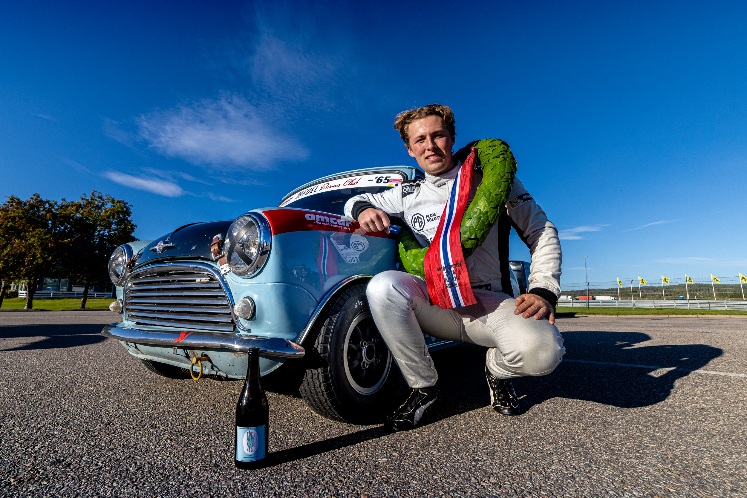 Emil Gjerdrum ble Norgesmester i Historisk Racing klasse 8.