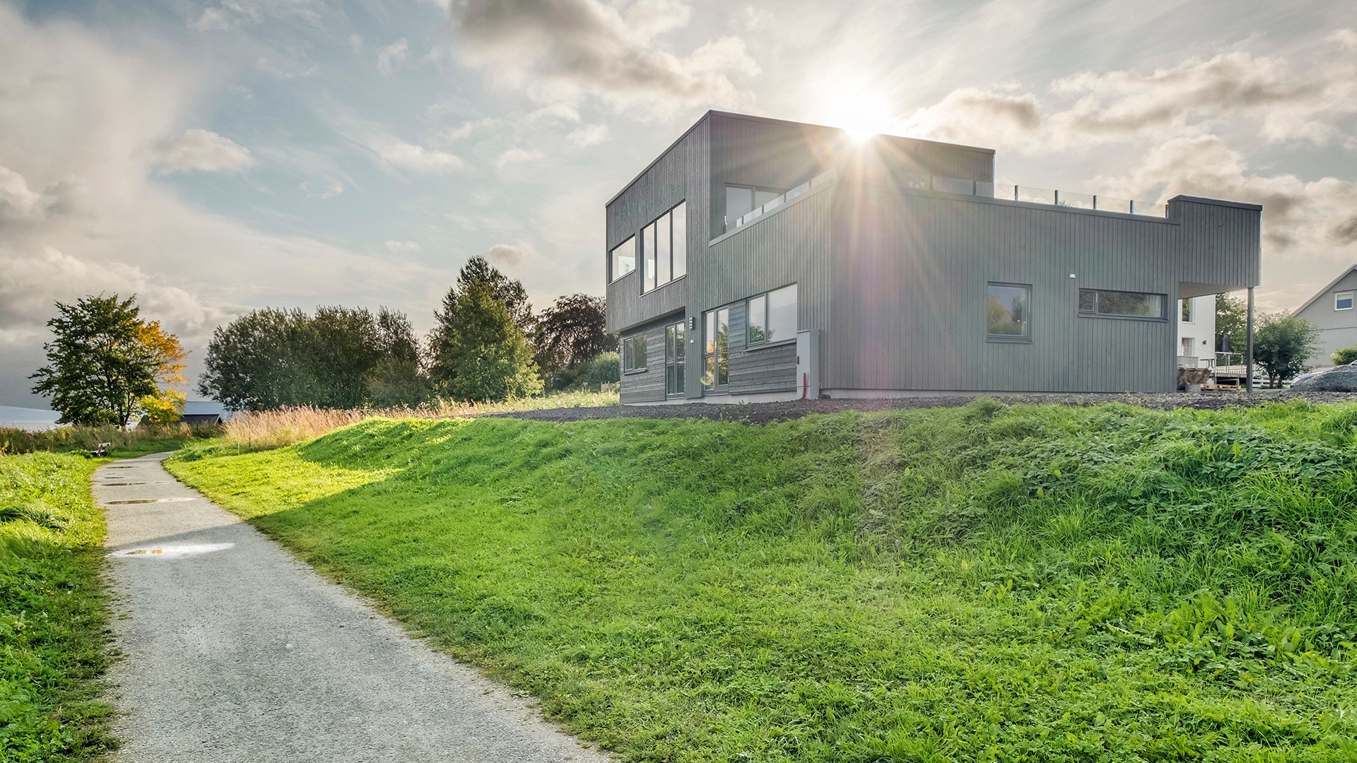 Nok en arkitekttegnet bolig på Ranheim. Superfornøyd kunde!