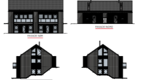 Bygge Prosjekt: Nybygget Tomannsbolig Pålan 6 fasade hele hus